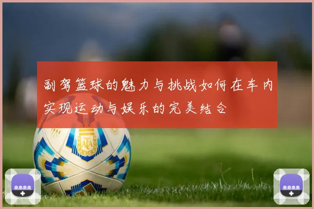 副驾篮球的魅力与挑战如何在车内实现运动与娱乐的完美结合